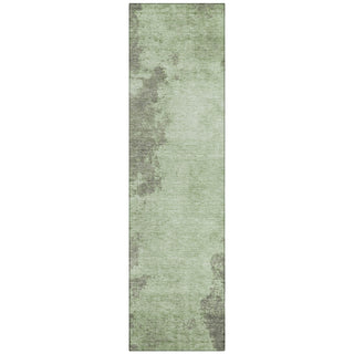 Piper Looms Chantille Abstract ACN1913 Aloe Machine Washable Area Rug Runner Main Image