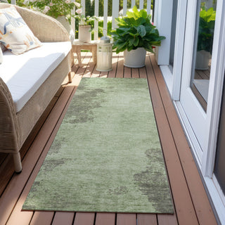 Piper Looms Chantille Abstract ACN1913 Aloe Machine Washable Area Rug Runner Outdoor Lifestyle Image Feature
