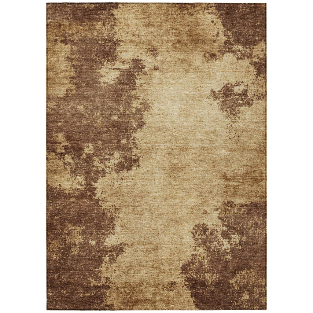 Piper Looms Chantille Abstract ACN1913 Mocha Machine Washable Area Rug main image