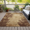 Piper Looms Chantille Abstract ACN1913 Mocha Machine Washable Area Rug Outdoor Lifestyle Image Feature