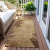 Piper Looms Chantille Abstract ACN1913 Mocha Machine Washable Area Rug Runner Outdoor Lifestyle Image Feature