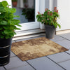 Piper Looms Chantille Abstract ACN1913 Mocha Machine Washable Area Rug Scatter Outdoor Lifestyle Image Feature