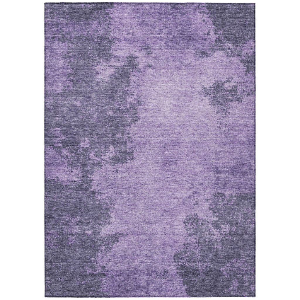 Piper Looms Chantille Abstract ACN1913 Purple Machine Washable Area Rug main image