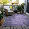 Piper Looms Chantille Abstract ACN1913 Purple Machine Washable Area Rug Outdoor Lifestyle Image Feature