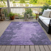 Piper Looms Chantille Abstract ACN1913 Purple Machine Washable Area Rug Outdoor Lifestyle Image Feature