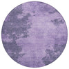 Piper Looms Chantille Abstract ACN1913 Purple Machine Washable Area Rug Round Main Image