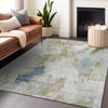 Piper Looms Chantille Abstract ACN1914 Beige Machine Washable Area Rug Lifestyle Image Feature