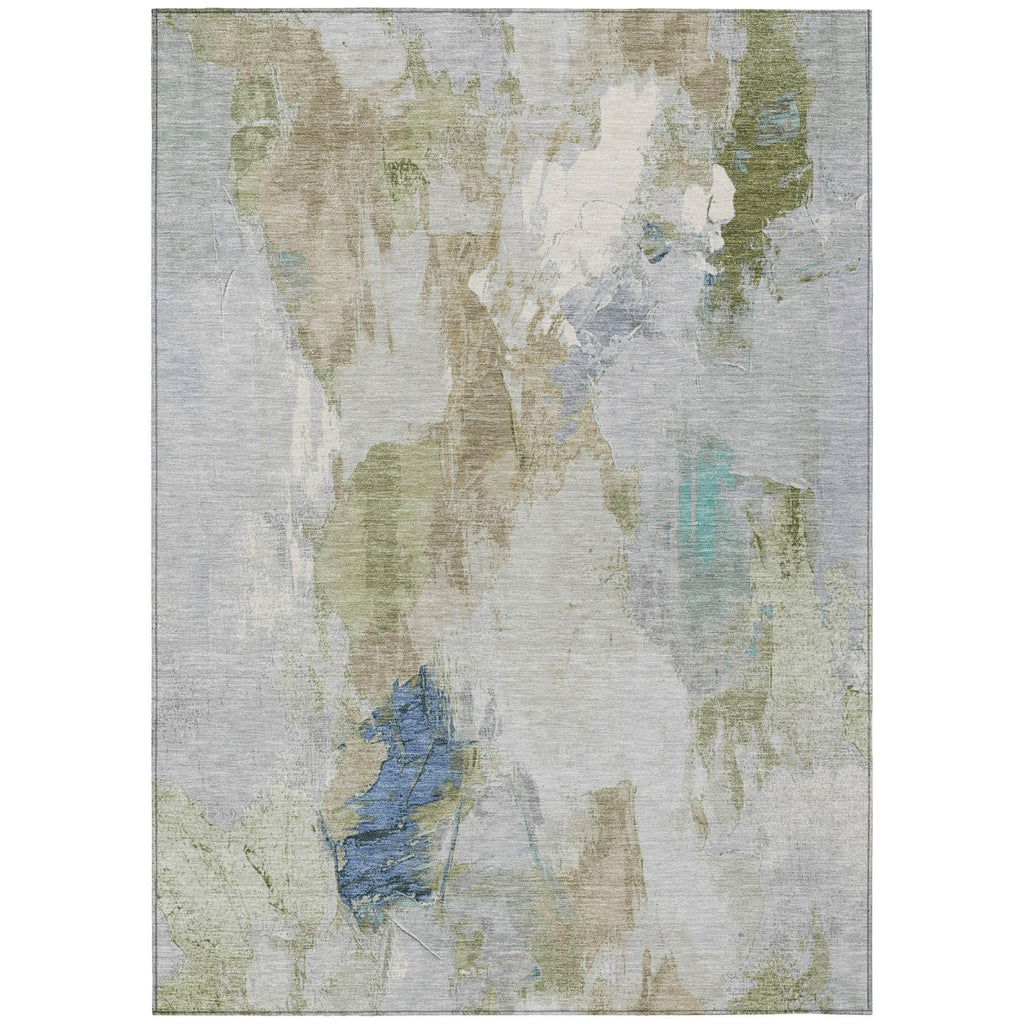 Piper Looms Chantille Abstract ACN1914 Beige Machine Washable Area Rug main image