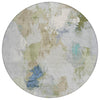 Piper Looms Chantille Abstract ACN1914 Beige Machine Washable Area Rug Round Main Image
