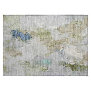 Piper Looms Chantille Abstract ACN1914 Beige Machine Washable Area Rug Scatter Main Image