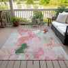 Piper Looms Chantille Abstract ACN1914 Blush Machine Washable Area Rug Outdoor Lifestyle Image Feature
