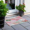 Piper Looms Chantille Abstract ACN1914 Blush Machine Washable Area Rug Scatter Outdoor Lifestyle Image Feature