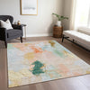 Piper Looms Chantille Abstract ACN1914 Peach Machine Washable Area Rug Lifestyle Image Feature