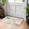 Piper Looms Chantille Abstract ACN1914 Peach Machine Washable Area Rug Scatter Lifestyle Image Feature