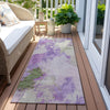 Piper Looms Chantille Abstract ACN1914 Purple Machine Washable Area Rug Runner Outdoor Lifestyle Image Feature