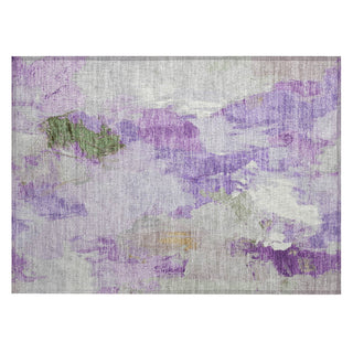 Piper Looms Chantille Abstract ACN1914 Purple Machine Washable Area Rug Scatter Main Image