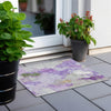 Piper Looms Chantille Abstract ACN1914 Purple Machine Washable Area Rug Scatter Outdoor Lifestyle Image Feature
