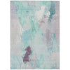 Piper Looms Chantille Abstract ACN1914 Teal Machine Washable Area Rug main image
