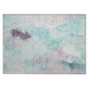 Piper Looms Chantille Abstract ACN1914 Teal Machine Washable Area Rug Scatter Main Image