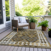 Piper Looms Chantille Tribal ACN1915 Brown Machine Washable Area Rug Outdoor Lifestyle Image Feature