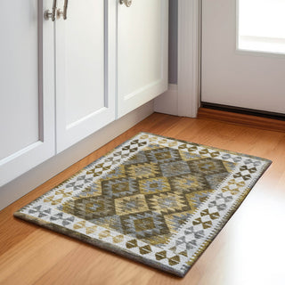 Piper Looms Chantille Tribal ACN1915 Brown Machine Washable Area Rug Scatter Lifestyle Image Feature