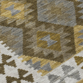 Piper Looms Chantille Tribal ACN1915 Brown Machine Washable Area Rug Swatch Image