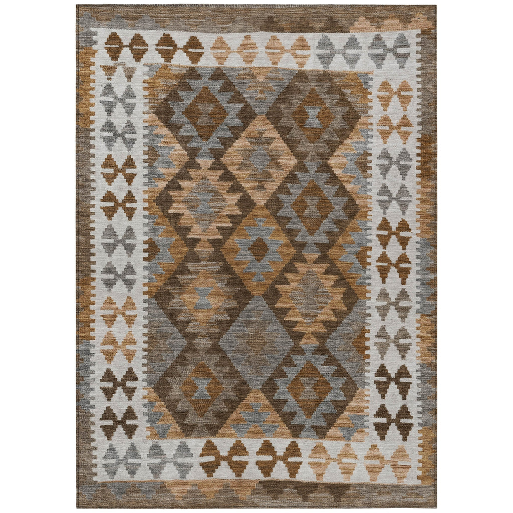 Piper Looms Chantille Tribal ACN1915 Copper Machine Washable Area Rug main image