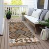 Piper Looms Chantille Tribal ACN1915 Copper Machine Washable Area Rug Runner Outdoor Lifestyle Image Feature