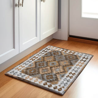Piper Looms Chantille Tribal ACN1915 Copper Machine Washable Area Rug Scatter Lifestyle Image Feature