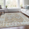 Piper Looms Chantille Tribal ACN1915 Khaki Machine Washable Area Rug Lifestyle Image Feature
