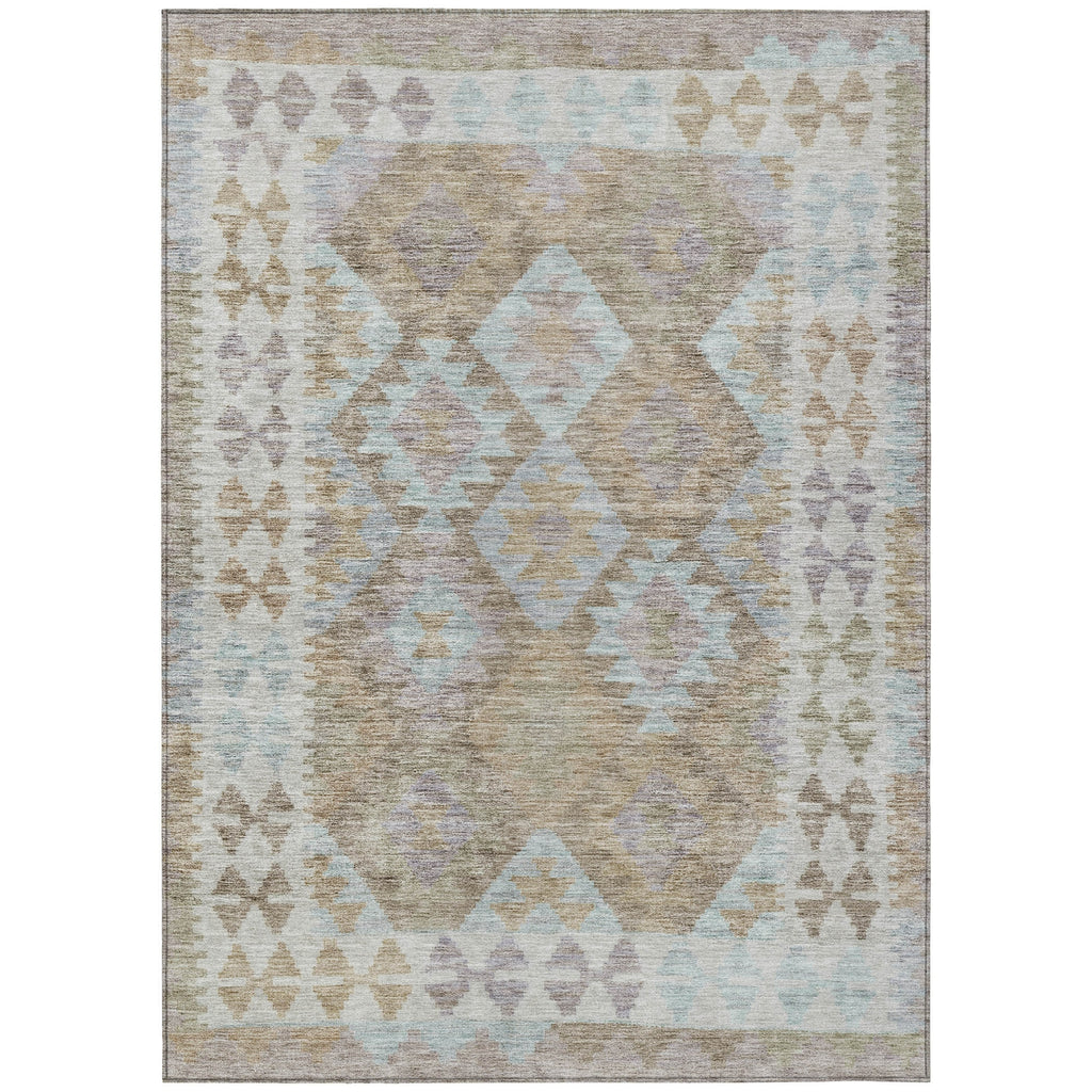 Piper Looms Chantille Tribal ACN1915 Khaki Machine Washable Area Rug main image
