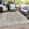 Piper Looms Chantille Tribal ACN1915 Khaki Machine Washable Area Rug Outdoor Lifestyle Image Feature