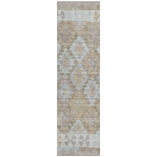 Piper Looms Chantille Tribal ACN1915 Khaki Machine Washable Area Rug Runner Main Image