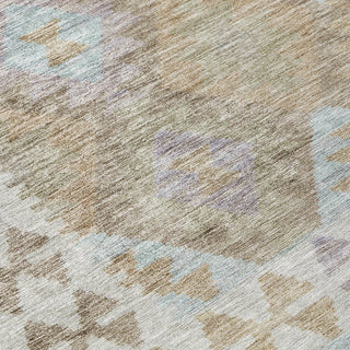 Piper Looms Chantille Tribal ACN1915 Khaki Machine Washable Area Rug Swatch Image