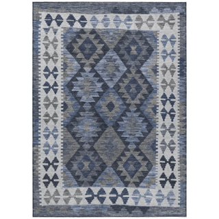 Piper Looms Chantille Tribal ACN1915 Navy Machine Washable Area Rug main image