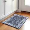 Piper Looms Chantille Tribal ACN1915 Navy Machine Washable Area Rug Scatter Lifestyle Image Feature