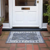 Piper Looms Chantille Tribal ACN1915 Navy Machine Washable Area Rug Scatter Outdoor Lifestyle Image Feature