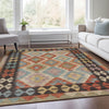 Piper Looms Chantille Tribal ACN1915 Paprika Machine Washable Area Rug Lifestyle Image Feature