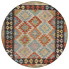 Piper Looms Chantille Tribal ACN1915 Paprika Machine Washable Area Rug Round Main Image