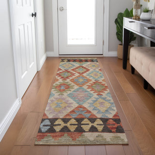 Piper Looms Chantille Tribal ACN1915 Paprika Machine Washable Area Rug Runner Lifestyle Image Feature