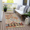 Piper Looms Chantille Tribal ACN1915 Paprika Machine Washable Area Rug Runner Outdoor Lifestyle Image Feature