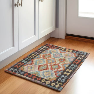 Piper Looms Chantille Tribal ACN1915 Paprika Machine Washable Area Rug Scatter Lifestyle Image Feature