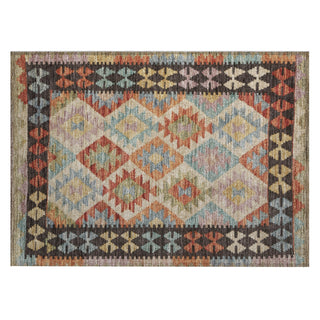 Piper Looms Chantille Tribal ACN1915 Paprika Machine Washable Area Rug Scatter Main Image