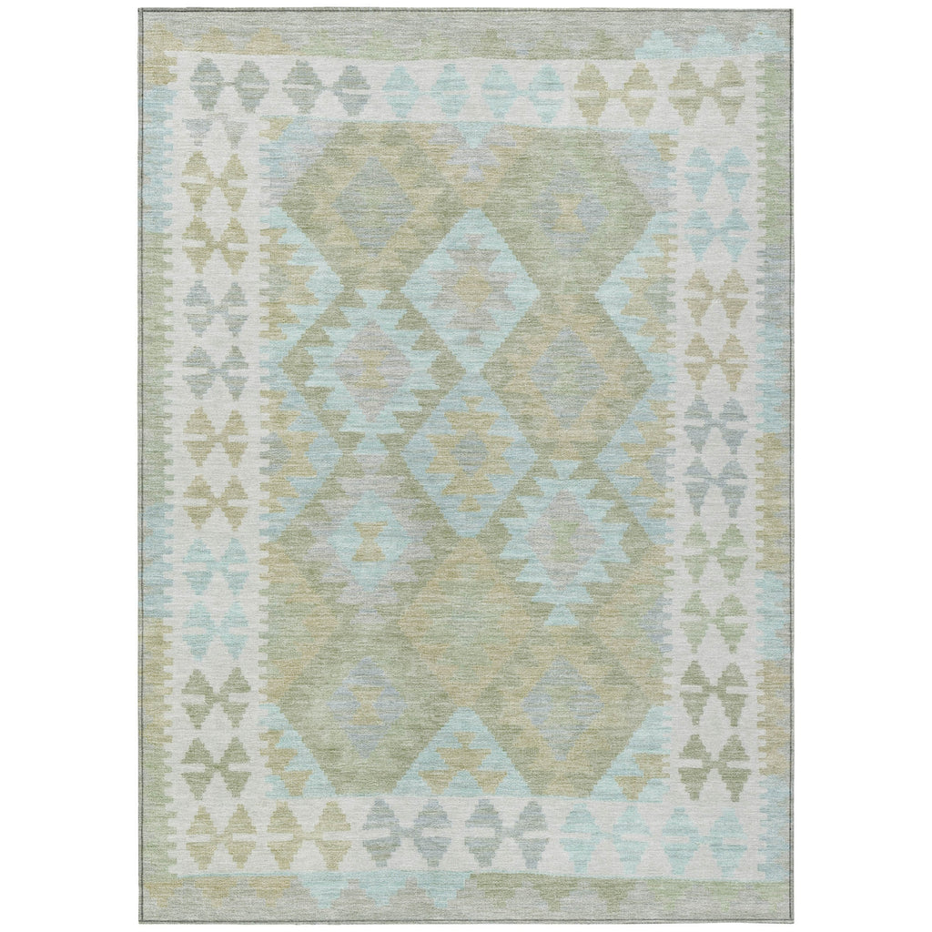 Piper Looms Chantille Tribal ACN1915 Sage Machine Washable Area Rug main image