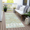 Piper Looms Chantille Tribal ACN1915 Sage Machine Washable Area Rug Runner Outdoor Lifestyle Image Feature