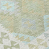 Piper Looms Chantille Tribal ACN1915 Sage Machine Washable Area Rug Swatch Image
