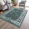 Piper Looms Chantille Tribal ACN1915 Seafoam Machine Washable Area Rug Lifestyle Image Feature
