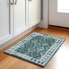 Piper Looms Chantille Tribal ACN1915 Seafoam Machine Washable Area Rug Scatter Lifestyle Image Feature