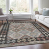 Piper Looms Chantille Tribal ACN1915 Taupe Machine Washable Area Rug Lifestyle Image Feature