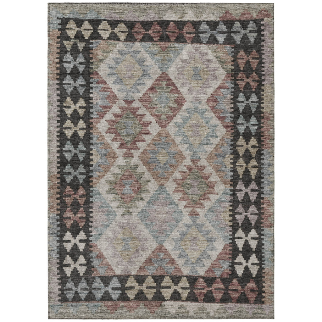 Piper Looms Chantille Tribal ACN1915 Taupe Machine Washable Area Rug main image